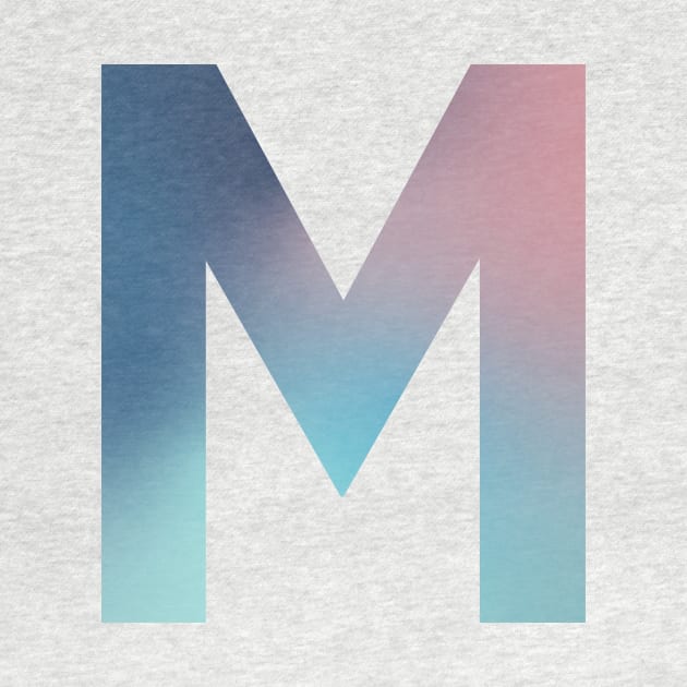 Gradient Letter M Initial Alphabet by murialbezanson